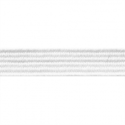 Резиновые нити с текстильным покрытием, шир. 6 мм ( упак.55 м/уп), цв.-белый - купить в Махачкале. Цена: 210.75 руб.