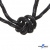 Шнурки #3-10, круглые с наполнителем 130 см, светоотражающие, цв.-чёрный - купить в Махачкале. Цена: 75.38 руб.