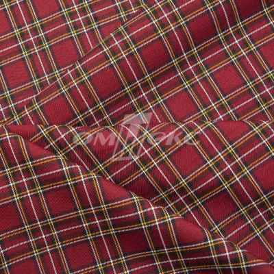Ткань костюмная клетка 24379 2012, 230 гр/м2, шир.150см, цвет бордовый/бел/жел - купить в Махачкале. Цена 539.74 руб.