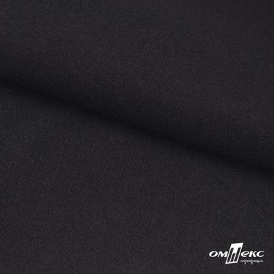 Трикотажное полотно "Монне" 100% полиэстр, 152см, 350 г/м2, чёрный, м - купить в Махачкале. Цена 385 руб.
