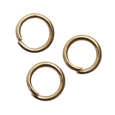 Кольцо  соединительное для бижутерии 5 мм, цв.-золото - купить в Махачкале. Цена: 0.44 руб.
