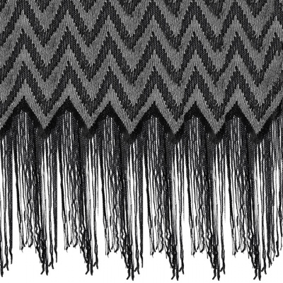 Трикотажное полотно с пайетками, шир.130 см, #311-бахрома чёрная - купить в Махачкале. Цена 1 183.35 руб.