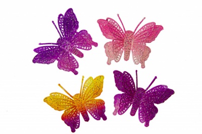 Бабочка декоративная пластиковая #12 - купить в Махачкале. Цена: 7.09 руб.