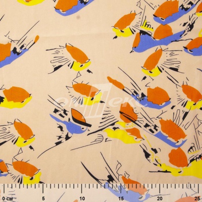 Плательная ткань "Софи" 14.1, 75 гр/м2, шир.150 см, принт птицы - купить в Махачкале. Цена 241.49 руб.