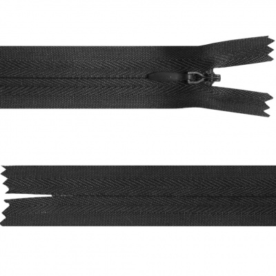 Молния потайная Т3, 20 см, полиэстер, цвет чёрный - купить в Махачкале. Цена: 5.27 руб.