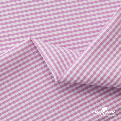 Ткань сорочечная Клетка Виши, 115 г/м2, 58% пэ,42% хл, шир.150 см, цв.1-розовый, (арт.111) - купить в Махачкале. Цена 306.69 руб.