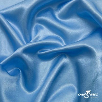 Поли креп-сатин 14-4121, 125 (+/-5) гр/м2, шир.150см, цвет голубой - купить в Махачкале. Цена 155.57 руб.