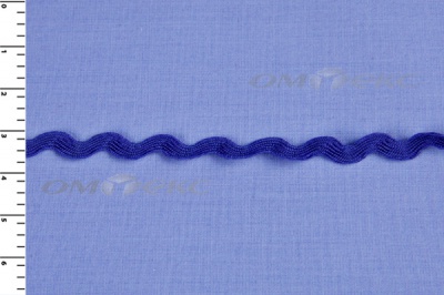 Тесьма плетеная "Вьюнчик"/синий - купить в Махачкале. Цена: 40.72 руб.