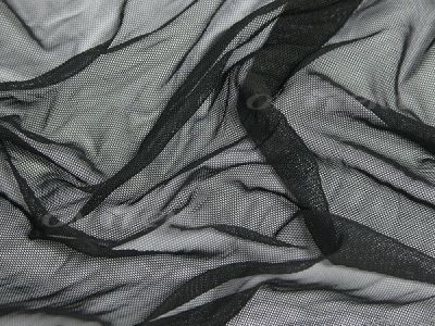 Сетка стрейч (7,81м/кг), 80 гр/м2, шир.160 см, цвет чёрный - купить в Махачкале. Цена 1 930.78 руб.