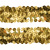 Тесьма с пайетками D16, шир. 30 мм/уп. 25+/-1 м, цвет золото - купить в Махачкале. Цена: 1 087.39 руб.