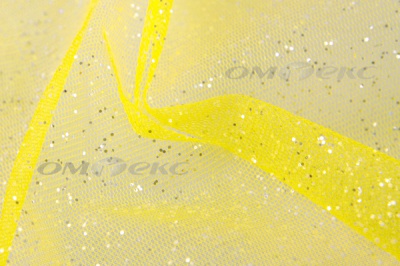 Сетка Глиттер, 40 гр/м2, шир.160см, цвет жёлтый - купить в Махачкале. Цена 163.01 руб.