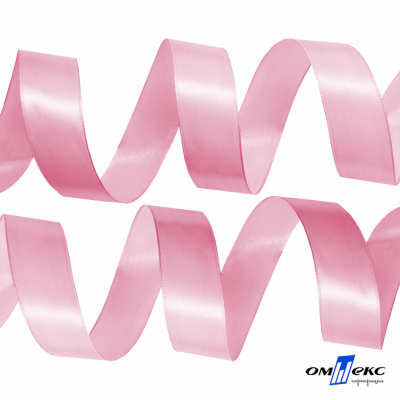 050-нежно-розовый Лента атласная упаковочная (В) 85+/-5гр/м2, шир.25 мм (1/2), 25+/-1 м - купить в Махачкале. Цена: 53.96 руб.