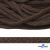 Шнур плетеный d-6 мм, 70% хлопок 30% полиэстер, уп.90+/-1 м, цв.1073-т.коричневый - купить в Махачкале. Цена: 594 руб.
