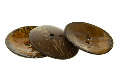 Деревянные украшения для рукоделия пуговицы "Кокос" #4 - купить в Махачкале. Цена: 66.23 руб.