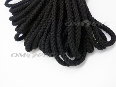 Шнур В-035 4 мм круп.плетение 100 м черный - купить в Махачкале. Цена: 156.40 руб.
