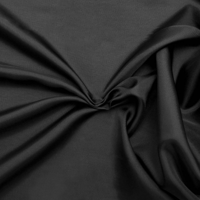 Ткань подкладочная 220T, TR 55/45, черный/Black 85 г/м2, шир.145 см. - купить в Махачкале. Цена 209.52 руб.