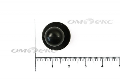 Пуговица поварская "Пукля", 10 мм, цвет чёрный - купить в Махачкале. Цена: 2.03 руб.