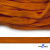 Шнур плетеный (плоский) d-12 мм, (уп.90+/-1м), 100% полиэстер, цв.267 - оранжевый - купить в Махачкале. Цена: 8.62 руб.