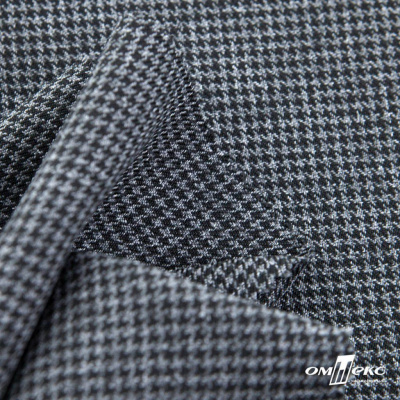 Ткань костюмная Пье-де-пуль 24013, 210 гр/м2, шир.150см, цвет чёрн/св.серый - купить в Махачкале. Цена 334.18 руб.