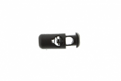 8108 Фиксатор пластиковый "Бочонок", 20х8 мм, цвет чёрный - купить в Махачкале. Цена: 1.29 руб.