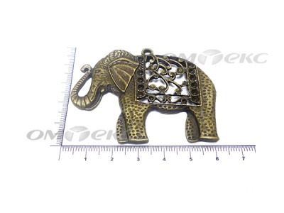 Декоративный элемент для творчества из металла "Слон"  - купить в Махачкале. Цена: 26.93 руб.