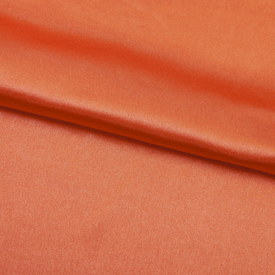 Поли креп-сатин 17-1350, 120 гр/м2, шир.150см, цвет оранжевый - купить в Махачкале. Цена 155.57 руб.