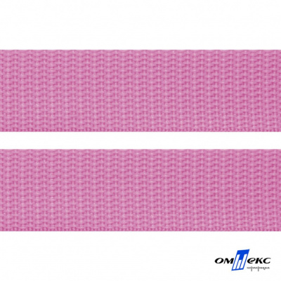 Розовый- цв.513-Текстильная лента-стропа 550 гр/м2 ,100% пэ шир.30 мм (боб.50+/-1 м) - купить в Махачкале. Цена: 475.36 руб.