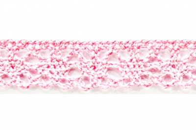 Тесьма кружевная 0621-1607, шир. 15 мм/уп. 20+/-1 м, цвет 096-розовый - купить в Махачкале. Цена: 302.42 руб.
