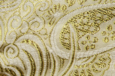 Ткань костюмная жаккард №5, 140 гр/м2, шир.150см, цвет золото - купить в Махачкале. Цена 383.29 руб.