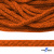 Шнур плетеный d-6 мм, 70% хлопок 30% полиэстер, уп.90+/-1 м, цв.1066-апельсин - купить в Махачкале. Цена: 588 руб.