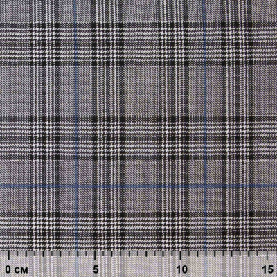 Ткань костюмная "Клер" 80% P, 16% R, 4% S, 200 г/м2, шир.150 см,#3 цв-серый/синий - купить в Махачкале. Цена 412.02 руб.