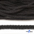 Шнур плетеный d-6 мм круглый, 70% хлопок 30% полиэстер, уп.90+/-1 м, цв.1078-черный - купить в Махачкале. Цена: 588 руб.