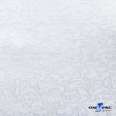 Ткань жаккард королевский, 100% полиэстр 180 г/м 2, шир.150 см, цв-белый - купить в Махачкале. Цена 296.39 руб.