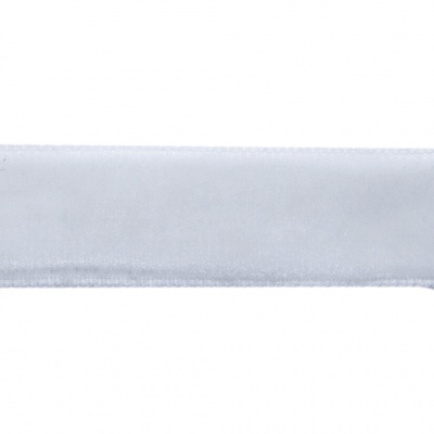 Лента бархатная нейлон, шир.12 мм, (упак. 45,7м), цв.01-белый - купить в Махачкале. Цена: 457.61 руб.