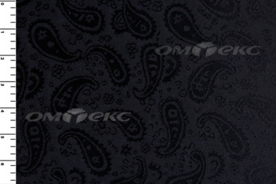 Ткань подкладочная жаккард Р14098, чёрный, 85 г/м2, шир. 150 см, 230T - купить в Махачкале. Цена 166.45 руб.