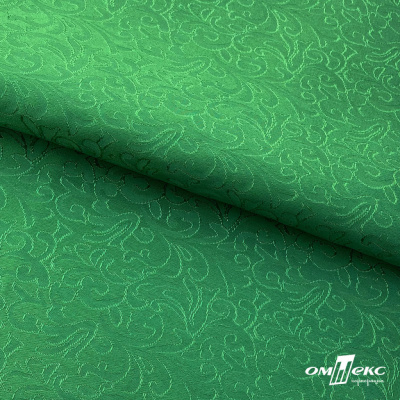 Ткань жаккард королевский, 100% полиэстр 180 г/м 2, шир.150 см, цв-зеленый - купить в Махачкале. Цена 293.39 руб.