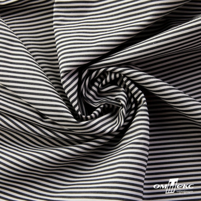 Ткань сорочечная Полоска Кенди, 115 г/м2, 58% пэ,42% хл, шир.150 см, цв.6-черный, (арт.110) - купить в Махачкале. Цена 306.69 руб.
