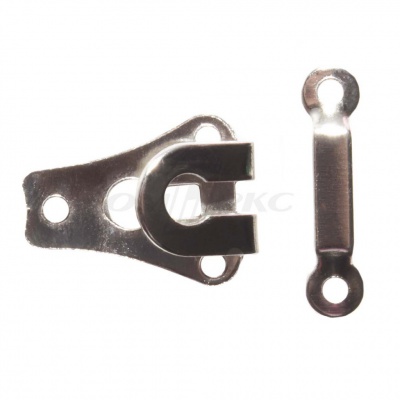 Крючки брючные металлические пришивные (уп.80 шт) цв.-никель - купить в Махачкале. Цена: 145.43 руб.