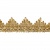 Тесьма металлизированная 0384-0240, шир. 40 мм/уп. 25+/-1 м, цвет золото - купить в Махачкале. Цена: 490.74 руб.