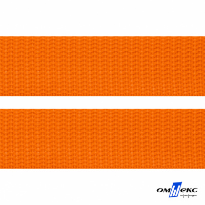 Оранжевый- цв.523 -Текстильная лента-стропа 550 гр/м2 ,100% пэ шир.40 мм (боб.50+/-1 м) - купить в Махачкале. Цена: 637.68 руб.