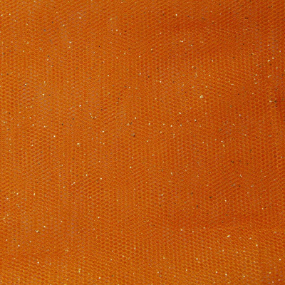 Сетка Глиттер, 24 г/м2, шир.145 см., оранжевый - купить в Махачкале. Цена 118.43 руб.