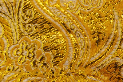 Ткань костюмная жаккард №12, 140 гр/м2, шир.150см, цвет жёлтый - купить в Махачкале. Цена 383.29 руб.