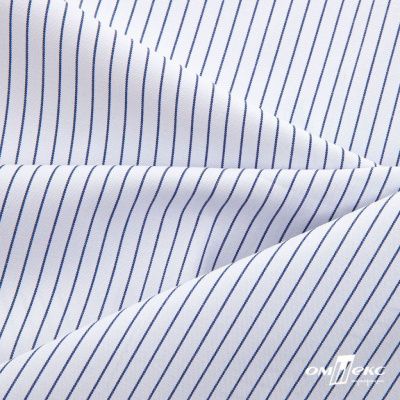 Ткань сорочечная Ронда, 115 г/м2, 58% пэ,42% хл, шир.150 см, цв.4-синяя, (арт.114) - купить в Махачкале. Цена 306.69 руб.