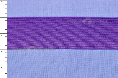 Окантовочная тесьма №0225, шир. 22 мм (в упак. 100 м), цвет фиолет - купить в Махачкале. Цена: 271.60 руб.