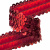Тесьма с пайетками 3, шир. 30 мм/уп. 25+/-1 м, цвет красный - купить в Махачкале. Цена: 1 087.39 руб.