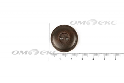 Пуговица деревянная круглая №54 (25мм) - купить в Махачкале. Цена: 4.12 руб.