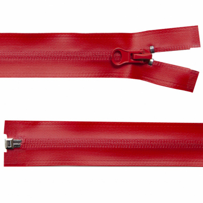 Молния водонепроницаемая PVC Т-7, 60 см, разъемная, цвет (820) красный - купить в Махачкале. Цена: 49.39 руб.