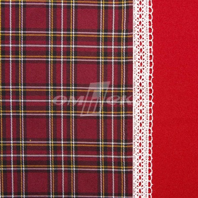 Ткань костюмная клетка 24379 2012, 230 гр/м2, шир.150см, цвет бордовый/бел/жел - купить в Махачкале. Цена 545.24 руб.