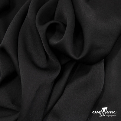 Ткань плательная Габриэль 100% полиэстер,140 (+/-10) гр/м2, шир. 150 см, цв. черный BLACK - купить в Махачкале. Цена 248.37 руб.