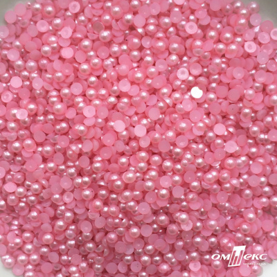 0404-5146G-Полубусины пластиковые круглые "ОмТекс", 4 мм, (уп.50гр=2500+/-10шт), цв.101-св.розовый - купить в Махачкале. Цена: 63.50 руб.